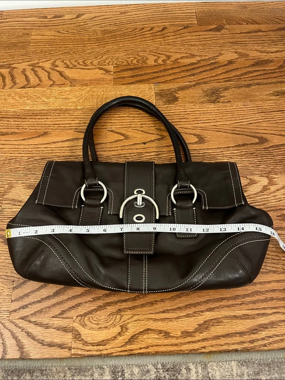 COACH SOHO F10913 Vintage Brown Cowhide Leather Satchel